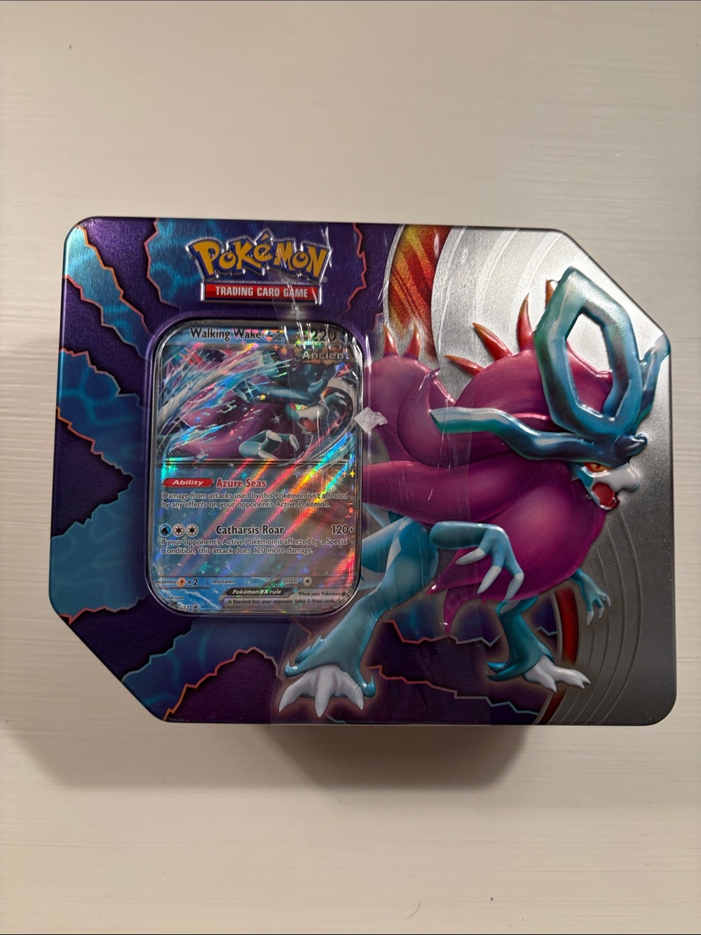 Trading Card Game Suicune V Tin - Purple & Teal